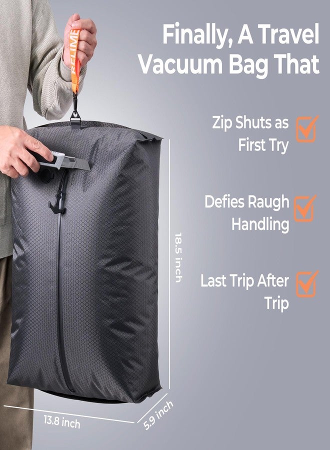 Relime Classic Series Vacuum Bags for Travel Luggage(1 PC No Pump), Compression Bags for Carry On Suitcases and Backpack, Vacuum Seal Packing cube for Cloth Packing - Image 5